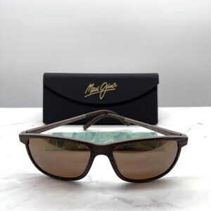 Maui Jim Dragons Teeth MJ 811-25C Brown Stripe Sunglasses 58-18-145mm